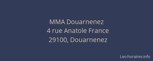 MMA Douarnenez