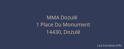 MMA Dozulé