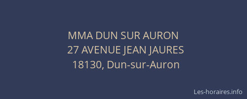 MMA DUN SUR AURON