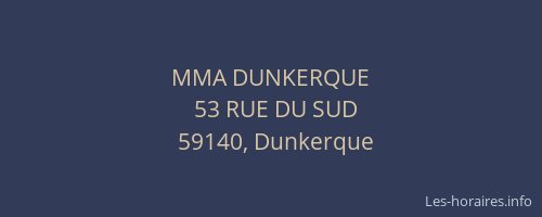 MMA DUNKERQUE