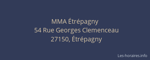 MMA Étrépagny