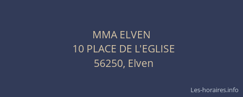 MMA ELVEN
