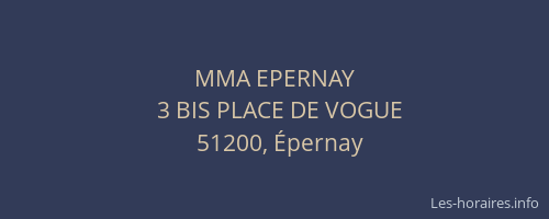 MMA EPERNAY