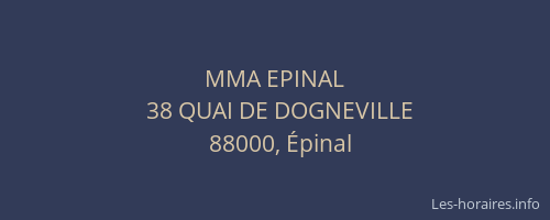 MMA EPINAL