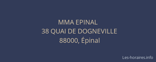 MMA EPINAL