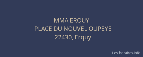 MMA ERQUY