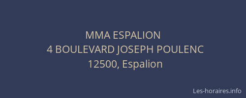 MMA ESPALION