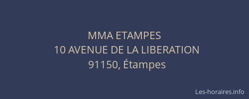 MMA ETAMPES