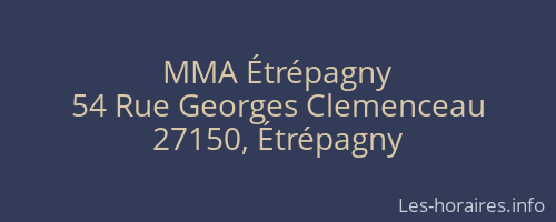 MMA Étrépagny