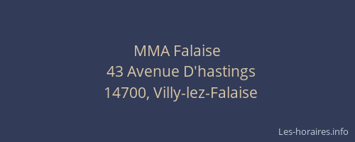 MMA Falaise