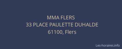 MMA FLERS