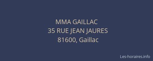 MMA GAILLAC