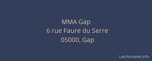 MMA Gap
