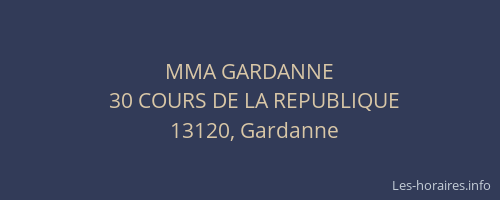 MMA GARDANNE