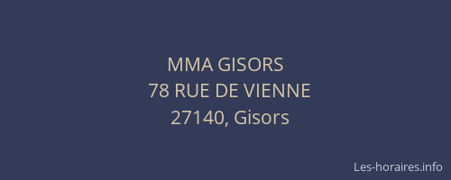 MMA GISORS