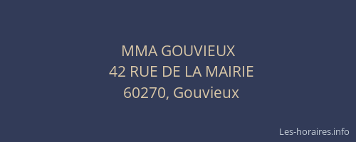 MMA GOUVIEUX