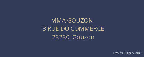 MMA GOUZON