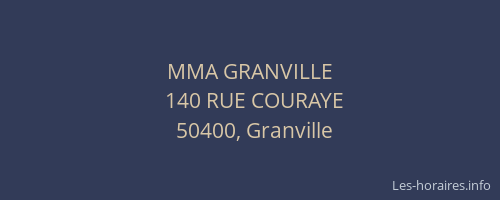 MMA GRANVILLE