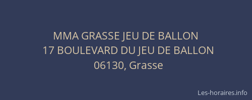 MMA GRASSE JEU DE BALLON