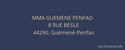 MMA GUEMENE PENFAO