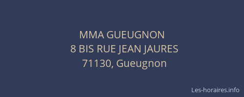 MMA GUEUGNON