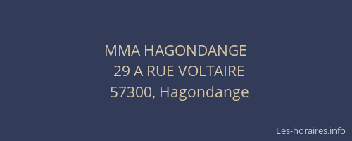 MMA HAGONDANGE
