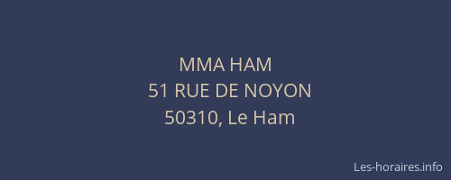 MMA HAM