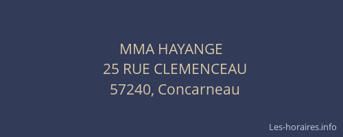 MMA HAYANGE