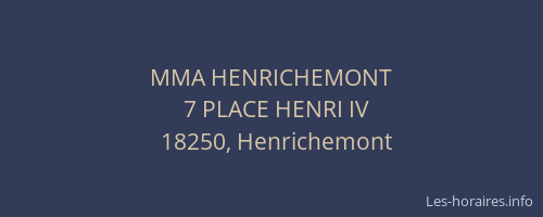 MMA HENRICHEMONT