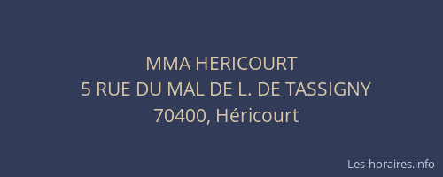 MMA HERICOURT