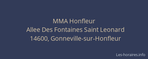 MMA Honfleur