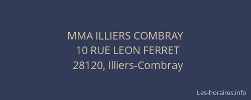 MMA ILLIERS COMBRAY