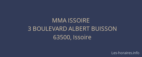 MMA ISSOIRE