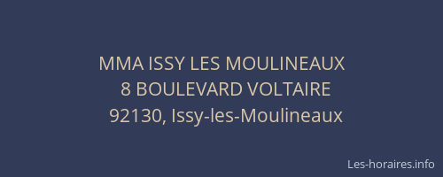 MMA ISSY LES MOULINEAUX