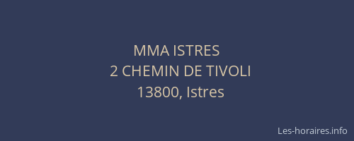 MMA ISTRES