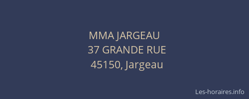 MMA JARGEAU