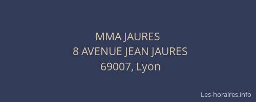 MMA JAURES