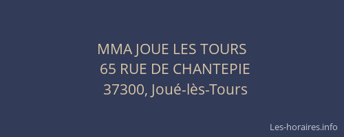 MMA JOUE LES TOURS