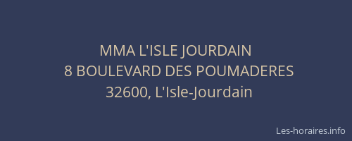 MMA L'ISLE JOURDAIN