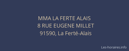 MMA LA FERTE ALAIS