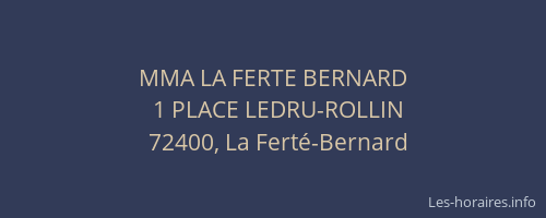 MMA LA FERTE BERNARD