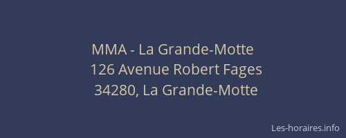 MMA - La Grande-Motte