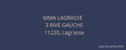 MMA LAGRASSE