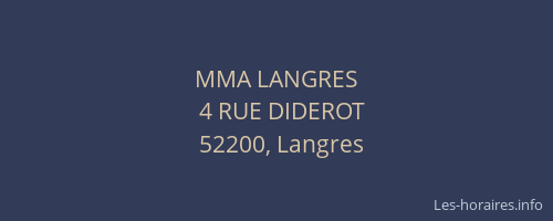 MMA LANGRES