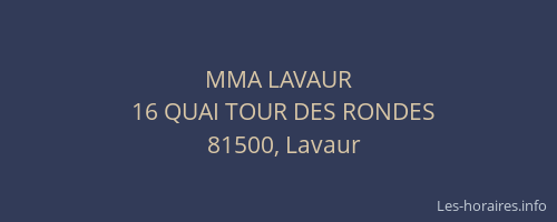 MMA LAVAUR