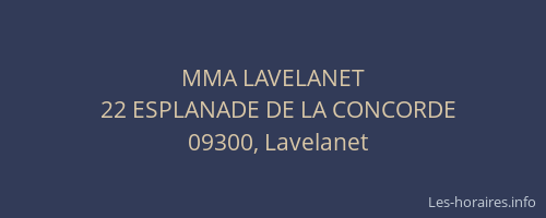 MMA LAVELANET