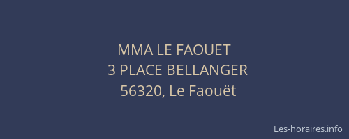 MMA LE FAOUET