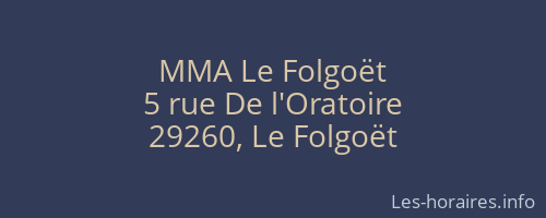 MMA Le Folgoët