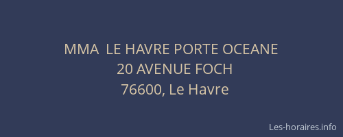 MMA  LE HAVRE PORTE OCEANE