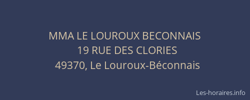 MMA LE LOUROUX BECONNAIS